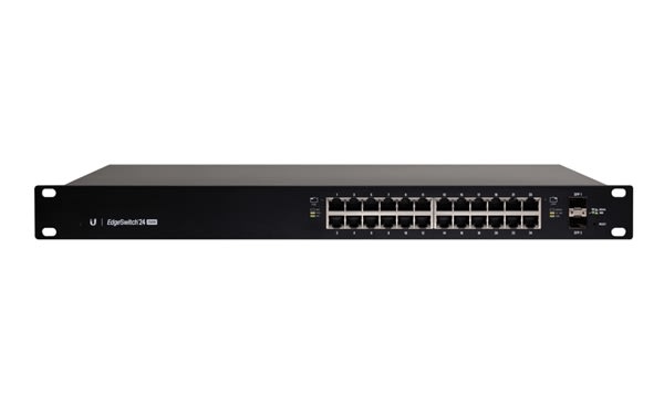 ES-24-250W EdgeSwitch 24 Port Gigabit 24V/802.3af/at PoE 250W by Ubiquiti