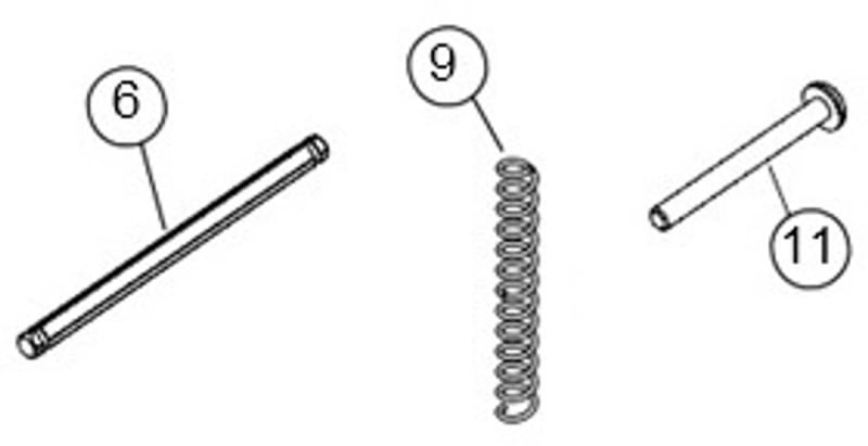 DormaKaba 062-510261A-626 Hardware Pack, Satin Chrome