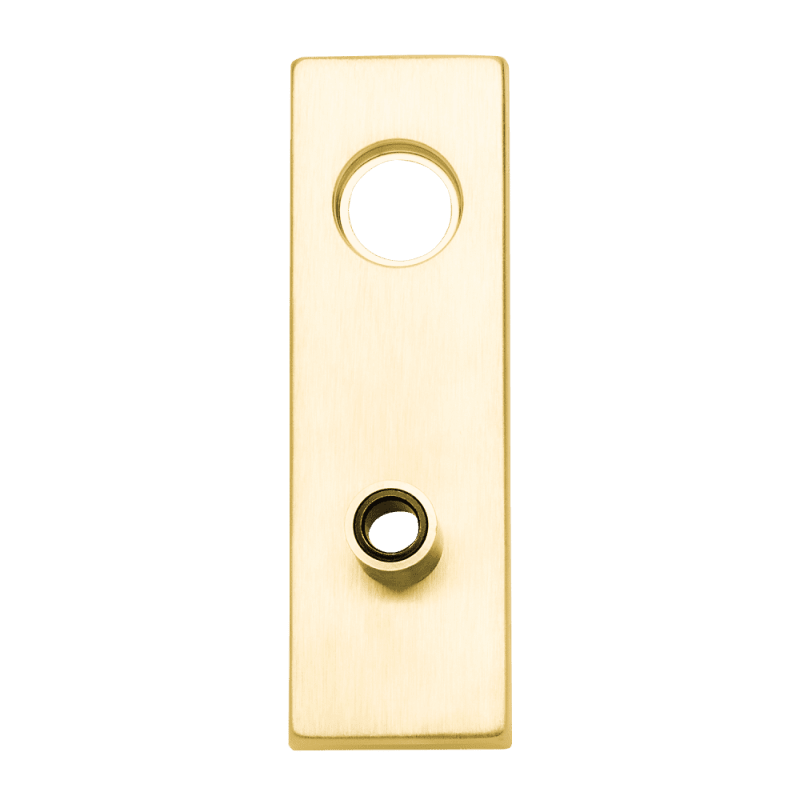 Schlage 09-639N 605 Outside Full Face Cylinder, Lever, N Escutcheon, Bushing, Bright Brass Finish