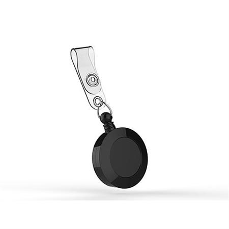 PRO 0E-BHPULL1 Badge Retractors with Strap, ABS, 25-Pack, Black