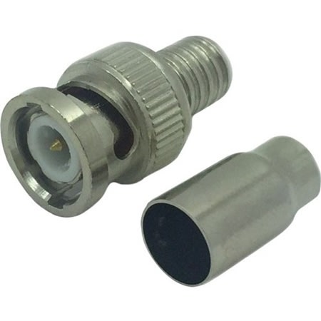 PRO 0E-BNC2UTP 18-22 AWG Wire Male BNC Crimp RG59, 6 PVC, 10-Pack