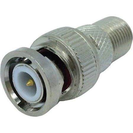 PRO 0E-BNCM2FFTP BNC Plug to F Jack Adapter, 10-Pack