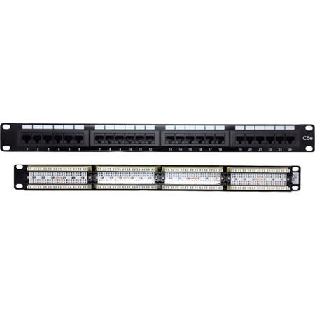 PRO 0E-C5EPP24 CAT5e Patch Panel, 24-Port