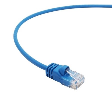 PRO 0E-C6ATHBL10 CAT6A Slim Patch Cable, 10', Blue