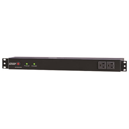 UltraTech 0E-RCKMTSURG 12-Outlet Surge Protector, 12 Grounded Outlets, 3600J