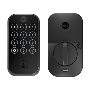 Yale YRD624-ZW2-BSP Pro 2 Touchscreen Keyway with Z-Wave, Black Suede