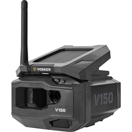 VOSKER V150 Solar Powered 4G LTE Cellular Outdoor Security Camera, Black