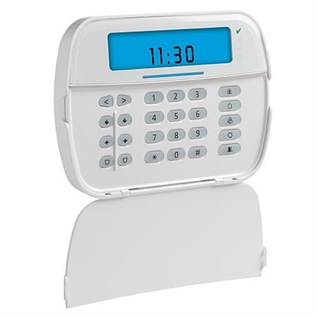 DSC HS2ICNRFP9 ICON Hardwired Alarm Keypad with Built-in PowerG Transceiver and Proximity Support