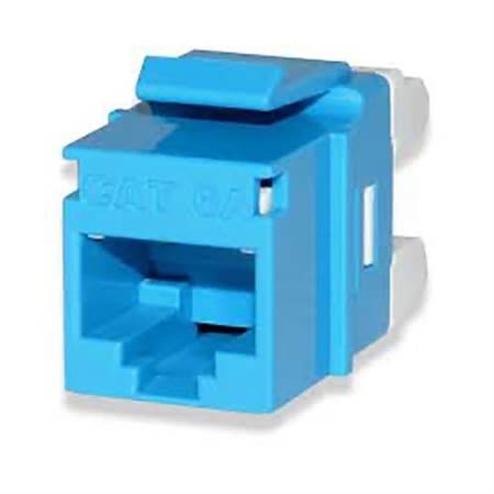 Signamax KJ458MT-C6C-BU CAT6 MT-Series Keystone Jack, T568A/B Wiring, Blue