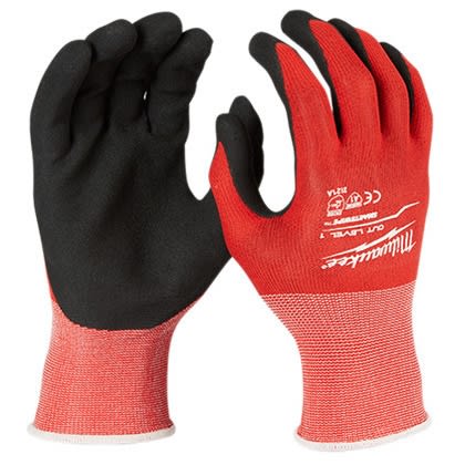 Milwaukee 48-22-8901 Cut Level 1 Nitrile Dipped Gloves, Medium