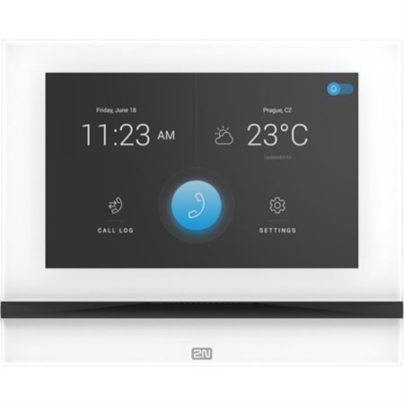 2N 02088-001 Indoor View Answering Unit, 7" Touchscreen with Wide View Angle, White