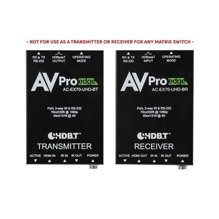 AVPro Edge AC-EX70-UHD-BKT 10Gbps Basic HDBaseT Extender Kit, 70m