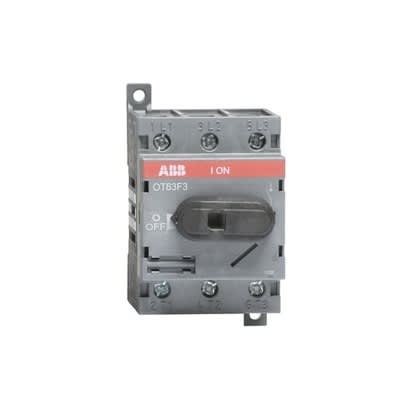 ABB OT63F3 Disconnect switch, Non-Fused, 60A, 3P, 600VAC, Front Operated