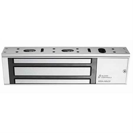 Alarm Controls 1200S Single Door Magnetic Lock, 1200 lb, Clear Anodized