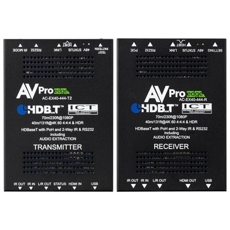 AVPro Edge AC-EX40-444-KIT 18Gbps HDBaseT Extender, HDMI 2.0, 40m