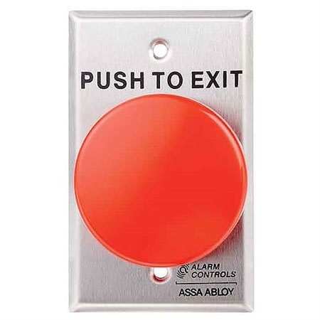 Alarm Controls TS-21R One Normally-Open & One Normally-Closed 10A Momentary Switch, Red Mushroom