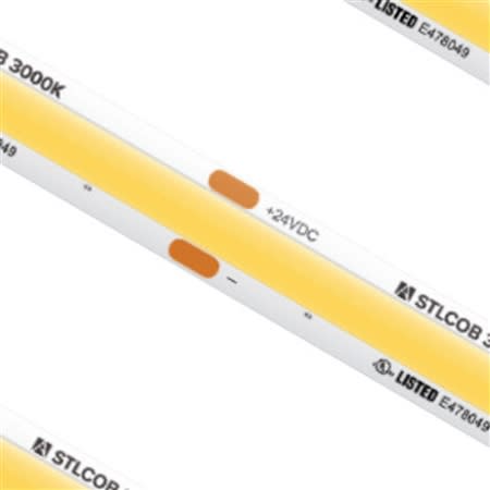stlcobuww16 cob series tape light 24 vdc 2700k stlcobuww16 cob series tape light 24 vdc 2700k