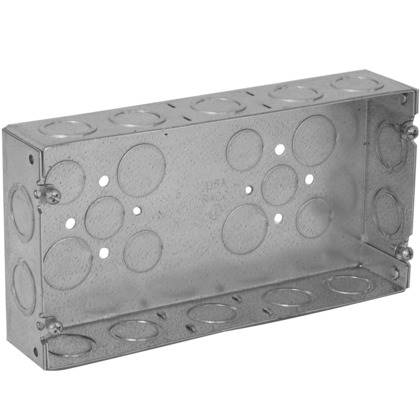 Appleton 5G5075S Gang Box, 5-Gang, Non-Gangable, Welded, Depth: 1-7/8", Metallic
