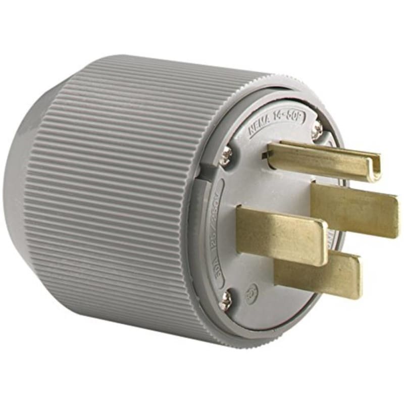 Arrow Hart 5745N 50 Amp, 125/250V, Straight Blade Plug, Gray Arrow Hart 5745N 50 Amp, 125/250V, Straight Blade Plug, Gray