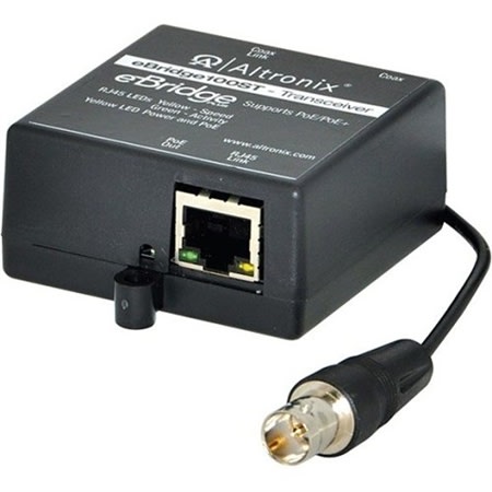 Altronix eBridge100ST EoC Single-Port Small Transceiver, 100Mbps, Passes PoE/PoE+, Requires Compatible Receiver Altronix eBridge100ST EoC Single-Port Small Transceiver, 100Mbps, Passes PoE/PoE+, Requires Compatible Receiver