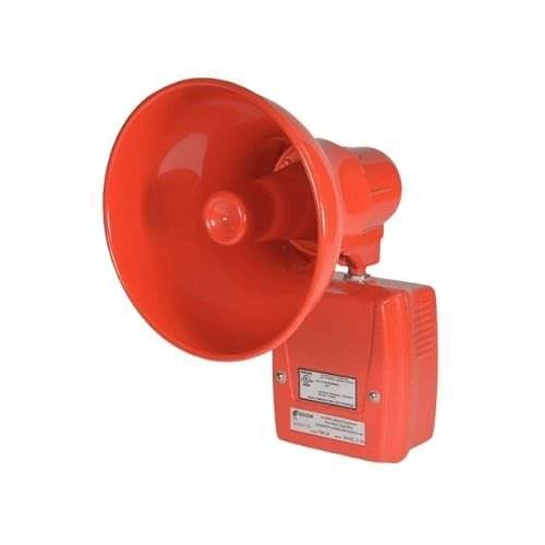 SigCom AM-24R AM Series Weatherproof Amplified Speakers, 24 VDC, Red
