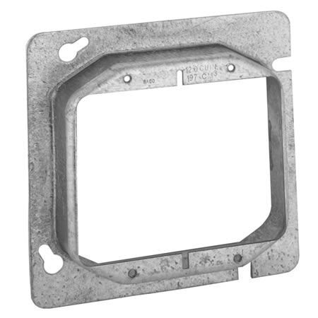 8486 41116 square cover 2device mud ring 34 raised 8486 41116 square cover 2device mud ring 34 raised