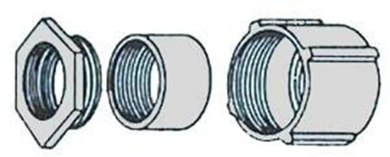 Appleton EC-300 Rigid Three-Piece Coupling, 3", Threaded, Malleable Appleton EC-300 Rigid Three-Piece Coupling, 3", Threaded, Malleable