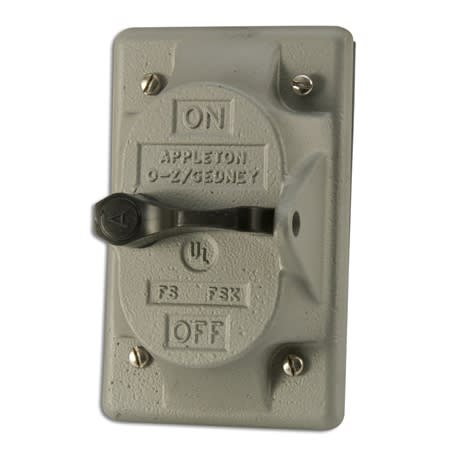 fsk1vsa vapor proof switch cover fsfd 1gang alumin