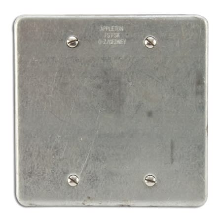 fsk2b blank cover 2gang steel fits fs and fd boxes