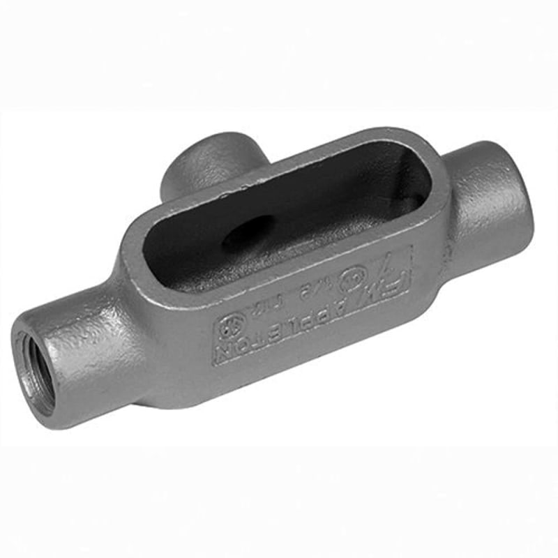 Appleton T67 Conduit Body, Type: T, 2", Form 7, Grayloy Iron