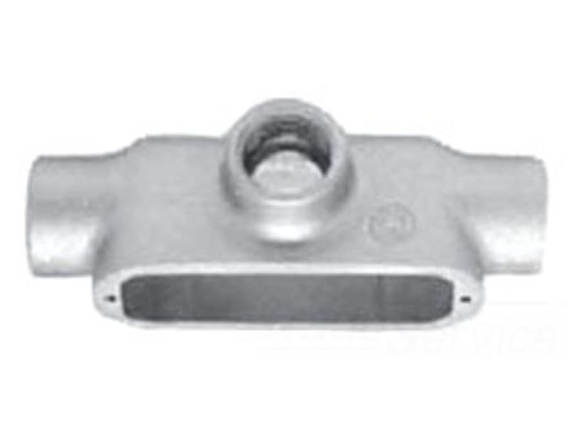 Appleton T75-M Conduit Body, Type: T, 3/4", Form 35, Malleable Iron
