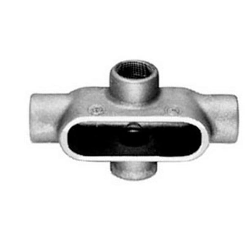 Appleton X57 Conduit Body, Type: X, Size: 1-1/2", Form 7, Grayloy Iron
