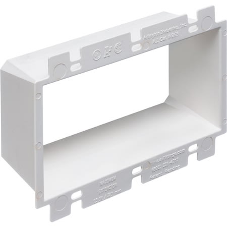 be3 box extender 3gang 112 deep white nonmetallic be3 box extender 3gang 112 deep white nonmetallic