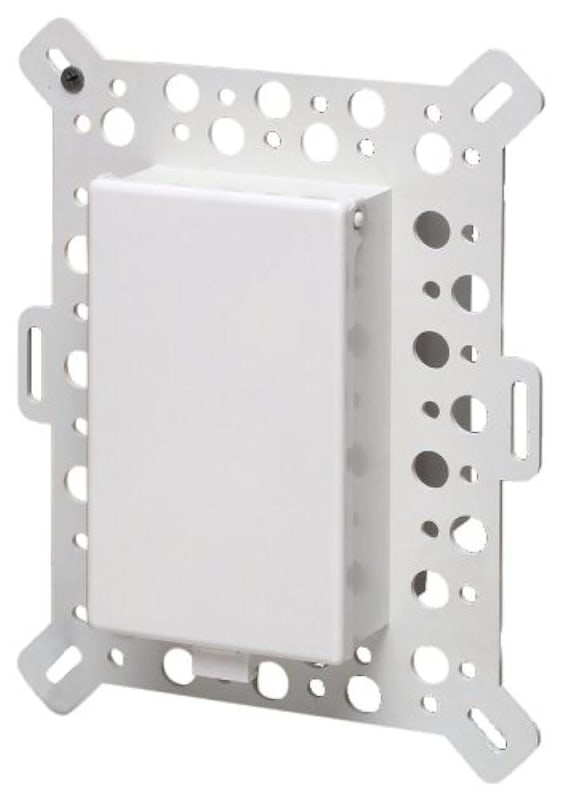 Arlington - Low Profile InBox for New Stucco, Textured Surfaces - Vertical - Single Gang - White - DBVM1W