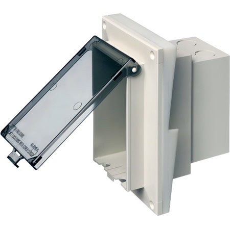 dbvr141w weatherproofinuse box 1gang recessed vert