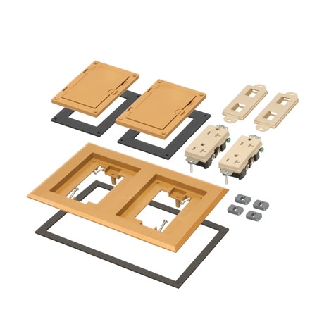 flbc8520ca plastic coverframe kits 2 gang