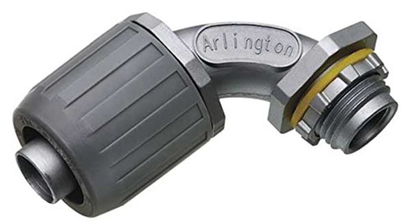 Arlington NMLT90200 Liquidtight Connector, 90????, 2", Non-Metallic