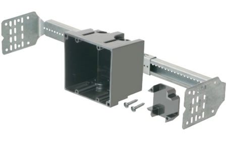 sl2b18 adjustable sliderbar box kit 2gang steelnon