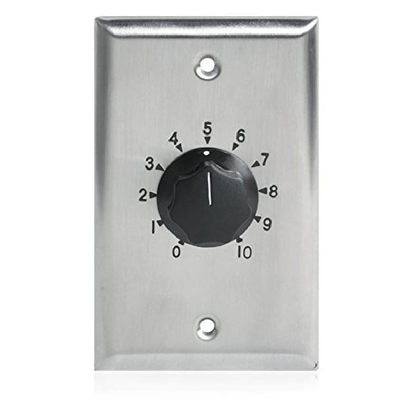 AtlasIED AT35 35W Single Gang Stainless-Steel 70.7V Commercial Attenuator