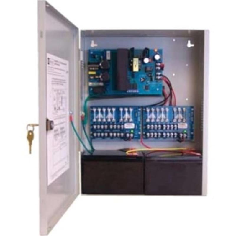Altronix Power Supply Charger, 16 Fused Outputs, 12/24VDC @ 4A, 115VAC Altronix Power Supply Charger, 16 Fused Outputs, 12/24VDC @ 4A, 115VAC