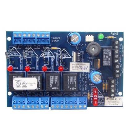 Altronix ACM4CB Access Power Controller, 4 PTC Class 2 Relay Outputs, Board