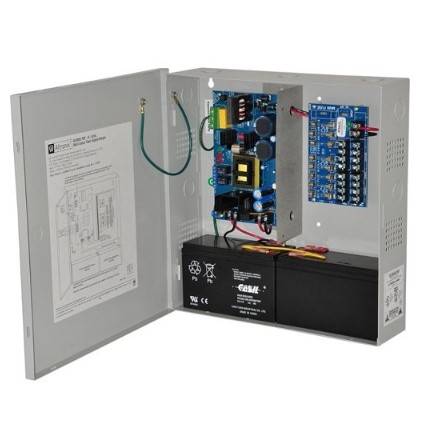 Altronix AL600PD8220 Access Power Supply Charger, Fused Outputs, 12/24VDC at 6A, 220VAC, BC300 Enclosure