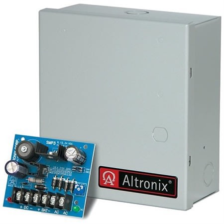 Altronix Power Supply Charger, Single Output, 6/12/24VDC @ 2.5A, 16-28VAC, BC100 Enclosure Altronix Power Supply Charger, Single Output, 6/12/24VDC @ 2.5A, 16-28VAC, BC100 Enclosure