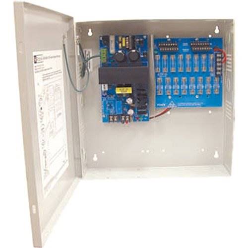 Altronix ALTV1224DC1 CCTV Power Supply, 16 Fused Outputs, 12/24VDC at 4A, 115VAC, BC300 Enclosure
