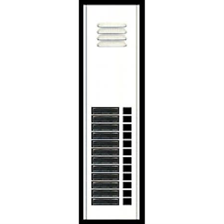 Alpha AM492/12 12-Button Speaker and Power Module, Aluminum