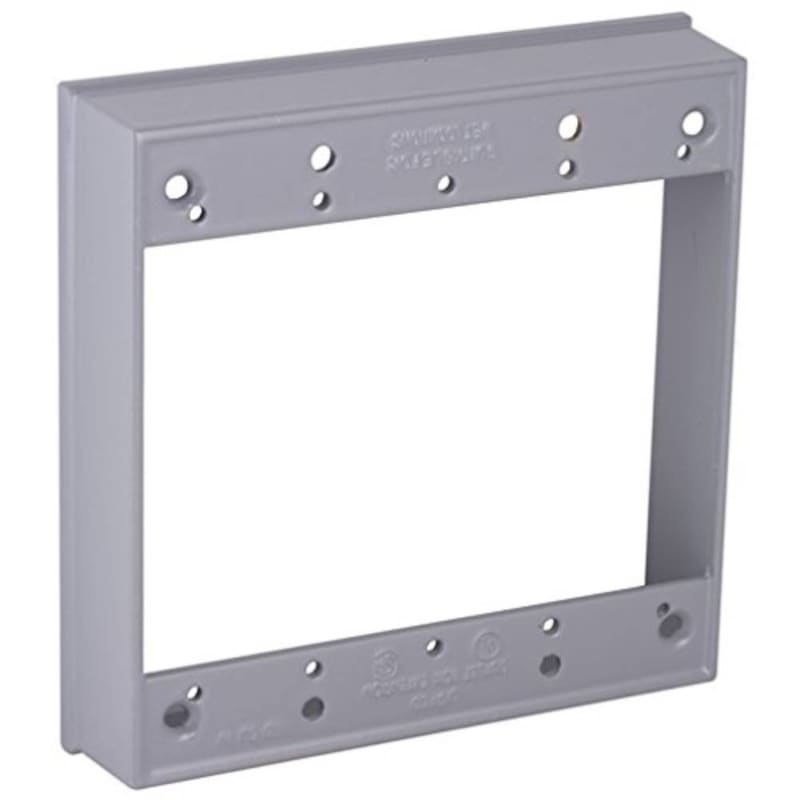 BELL OUTDOOR 5407-0 Extnsion Box,Alum,For 2-Gang Elctrcl Box