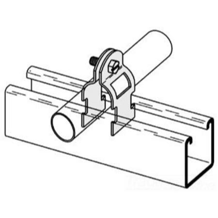 B-Line Systems B2208PA-ZN-1/2 1/2 In Rigid Conduit or Pipe Clamps