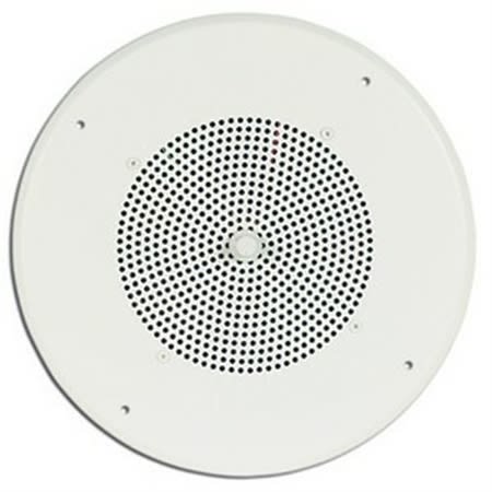 Bogen S86T725PG8UVR Ceiling Speaker Assembly with S86 8" Cone & Recessed Volume Control, Bright White Grille