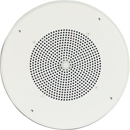 Bogen S86T725PG8WBR Ceiling Speaker Assembly with S86 8" Cone and Screw Terminal Bridge, Off White
