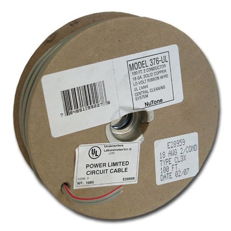 NuTone Central Vacuum 18/2 Low-Voltage Wire, 100 Ft. (376UL)